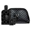 Kit Coffret Perfume Amber Noir 80ml + Travel Size 7,5ml + Nécessaire + Atomizador Unissex - Orientica