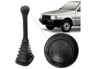 Kit Coifa de Cambio Sanfonada Bola Manopla Uno Mille 1989 1990 1991 1992 1993 Preto Longa