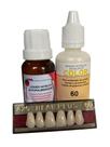Kit cola cor do dente + dente provisório resina acrílica a25 (tamanho médio)
