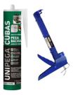 Kit Cola Fixa Cuba 280ml Unipega + Aplicador Silicone
