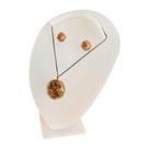 Kit Colar Brinco Orgonite Amplitude Pedras Mistas