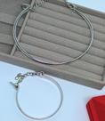 Kit Colar Choker e Pulseira Elo Aro Duplo 6mm metal ajustável Folheado Ouro 18k Dourado Prata Tendência 2023 Moda