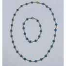 Kit colar e pulseira olho grego