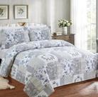 Kit colcha 3 peças patchwork queen 2,40 X 2,60 Realce Premium