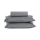 Kit Colcha 3 Peças Queen Percal 300 Fios Bordado Inglês Home Paris 100% Poliéster - Cinza
