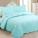 Kit Colcha Boutis Casal 3 peças Microfibra Classic Floral Tiffany Kit Colcha Boutis Casal 3 peças Microfibra Classic Floral Tiffany