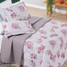 Kit Colcha Casa Xique Casal Queen Size Nyla Kit Cobre Leito Dupla Face 200 Fios Avere