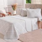 Kit Colcha Casal 200 Fios Estampada 220x240cm