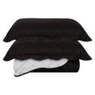 Kit Colcha Casal Dupla Face 3 Peças Ultrasonic Lisa Lara Preto
