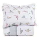 Kit Colcha Casal Infantil Altenburg Dino Rugindo 3Pçs