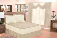 Kit Colcha Casal Queen Barbara + Cortina De Sala 3x2,80mt