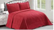 Kit Colcha Classic Border Queen Malbec 3 pçs 2,40m x 2,60m Sonhare - Sultan