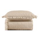 Kit Colcha Cobre Leito 200 Fios Solteiro 2 Peças Bella Babado 100% Poliéster - Bege Kit Colcha Cobre Leito 200 Fios Solteiro 2 Peças Bella Babado 100% Poliéster - Bege