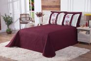 Kit Colcha Cobre leito cama Casal 03 peças Matelado Bordado