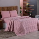 Kit Colcha Cobre Leito Casal 03 Peças Malha 100% Algodão