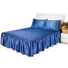 Kit Colcha Cobre Leito Casal Padrão Cetim Charmousse Matelada Babado 3 Peças Kit Colcha Cobre Leito Casal Padrão Cetim Charmousse Matelada Babado 3 Peças