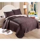 Kit Colcha Cobre Leito Cetim Fashion 3 peças Queen 240x260cm Doa Realce Premium Sultan