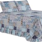 Kit Colcha Cobre Leito King 200 Fios Toque Macio 3 Peças com Porta Travesseiro