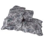 Kit Colcha Cobre Leito Solteiro Floral Ilheus Bege Jolitex