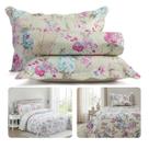 Kit Colcha de Cama 3 Peças Teka Queen Jogo Estampado Kit Colcha de Cama 3 Peças Teka Queen Jogo Estampado