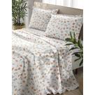 Kit Colcha Dohler Piquet Estampado Flora - 100% Algodão - Solteiro