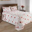 Kit Colcha Dohler Piquet Estampado Mia - 100% Algodão - Queen