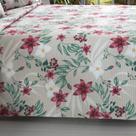 Kit Colcha Dohler Piquet Estampado Virginia - 100% Algodão - Floral - Solteiro