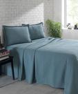 Kit Colcha Dohler Piquet Favo Casal Azul 2,20x2,50 m 100% Algodão