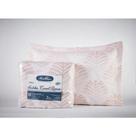 Kit colcha jacquard montblanc folhagem rose 14 solteiro