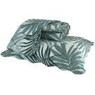 Kit Colcha King Botânico Verde Folhas Parintins 3 Peças Dupla Face Jolitex