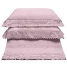 Kit Colcha King Buettner Renda Elvis 3 Peças Rosa