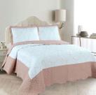 Kit Colcha King Maison 2,60m x 2,80m com 3 Peças Rozac Rosa