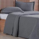 Kit Colcha King Miraggio New Soft 260x280cm Grafite