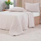 Kit Colcha King Santorini New 100% Poliéster 260x280cm Tessi Centeio Claro