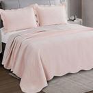 Kit Colcha King Velvet Neo Clássico Toque Aveludado 03 Peças Camesa - Chumbo
