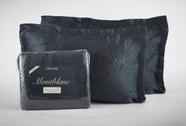 Kit Colcha Montblanc Memory 100 Azul Petroleo Casal Queen