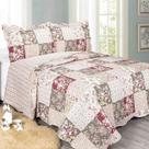 Kit Colcha Patchwork Kingl c/ 2 Porta Travesseiro Sevilha
