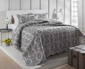 Kit Colcha Patchwork Kingl c/ 2 Porta Travesseiro Sevilha