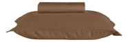 Kit Colcha Piquet Favo Solteiro Teka Gênova 02 Pç 1,60x2,20m Cor Marrom 5639 Genova Kit Marrom 5639 Genova Kit Liso