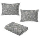 Kit Colcha Piquet Queen Size - 100% algodão Cor:Floral