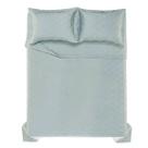 Kit Colcha Queen 270 Fios Cetim Domos 100% Algodão Cinza Karsten