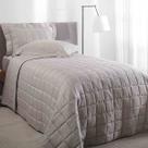 Kit Colcha Solteiro 300 Fios Damask Stripes Kaki Buddemeyer