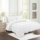 Kit Colcha Solteiro Camesa Marea 160x230cm 2 Peças Matelassê BRANCA