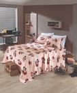 Kit Colcha Solteiro Estampado Piquet Licenciado 1,60 X 2,50 Mickey e Minnie Dohler