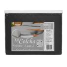 Kit Colcha Solteiro Preto 190cmX90cm Home Land