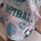 Kit Colcha Solteiro Ultra Lisse New Kids Rolinho 160x220cm Football