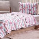 Kit Colcha Solteiro Ultra Lisse New Kids Rolinho 160x220cm Kittens