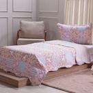 Kit Colcha Solteiro Ultra Lisse New Kids Rolinho 160x220cm Unicórnio