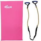 Kit colchonete academia e elastico extensor de exercicios