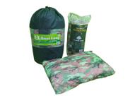 Kit Colchonete Casal Camping Acampamento + 2 Travesseiros Camping Viagem Pescaria Dobrável Compacto